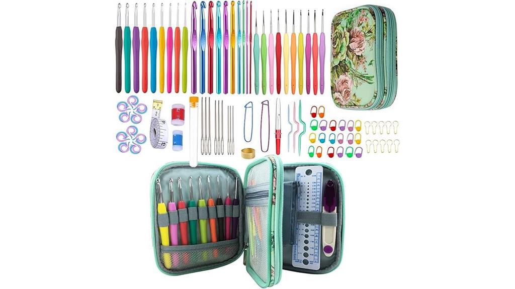 crochet hooks with case
