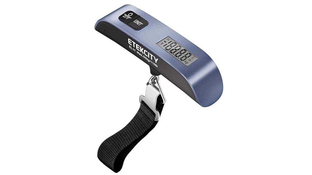 digital luggage scale temperature