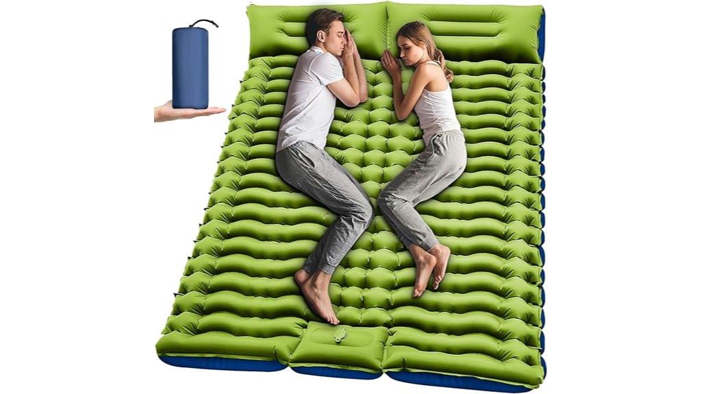 double inflatable camping mattress