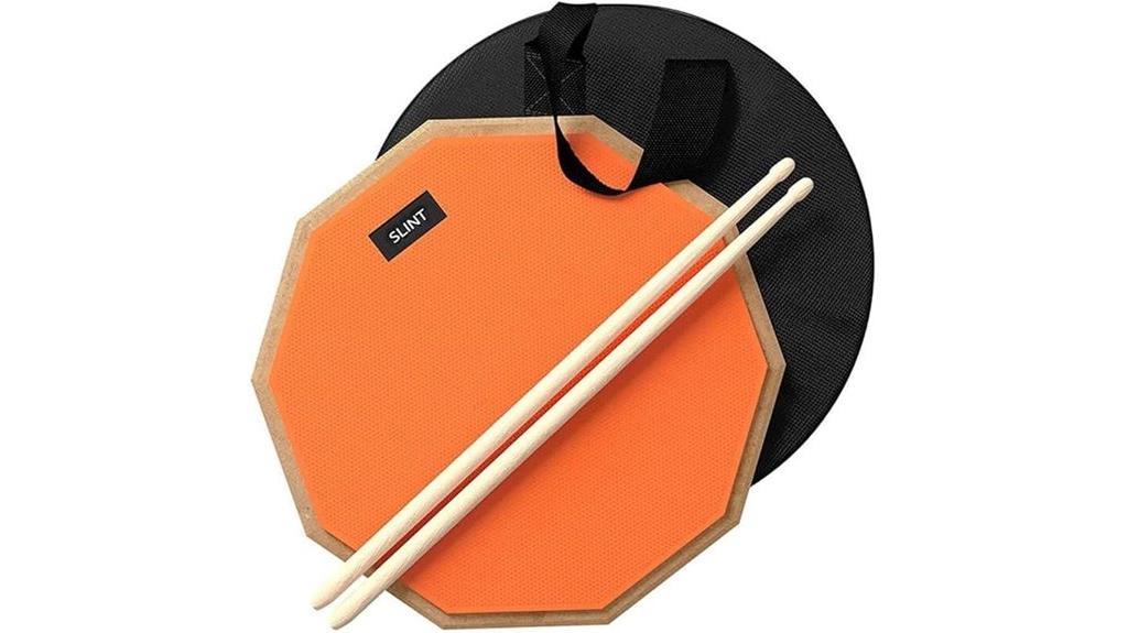 drum practice pad and sticks
