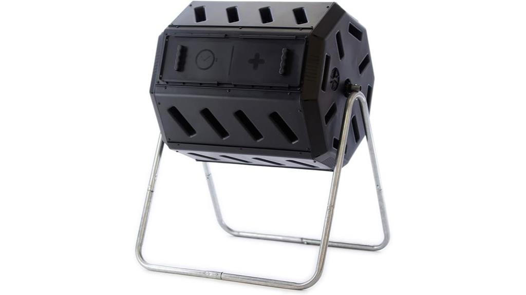 dual chamber outdoor composter