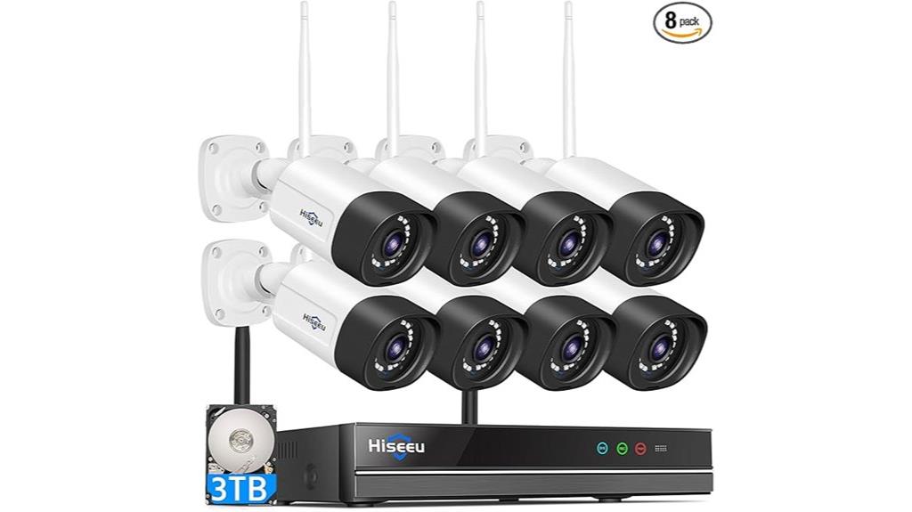 eight camera 3tb security system