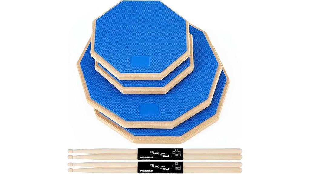 eight piece drum pad set