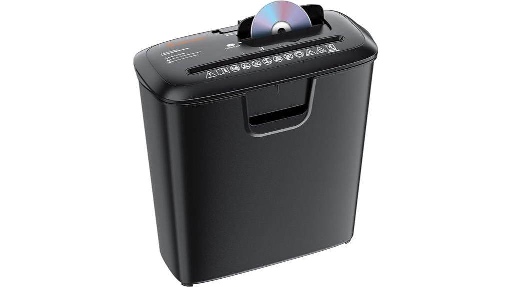 eight sheet strip cut shredder