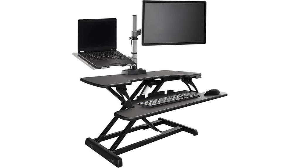 electric adjustable desk converter