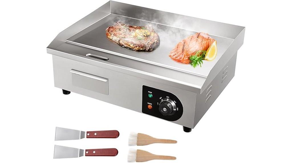 electric griddle with accessories