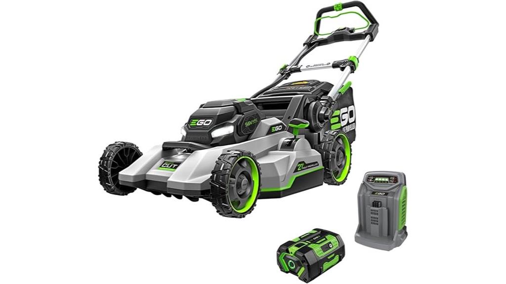 electric lawn mower package