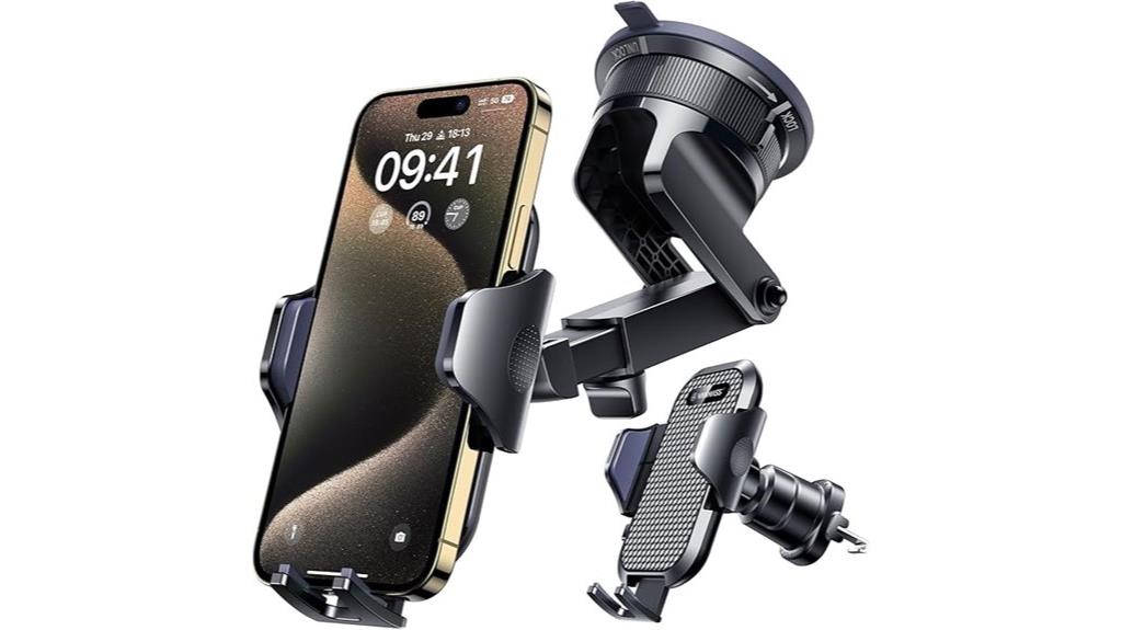 enhanced suction clip holder
