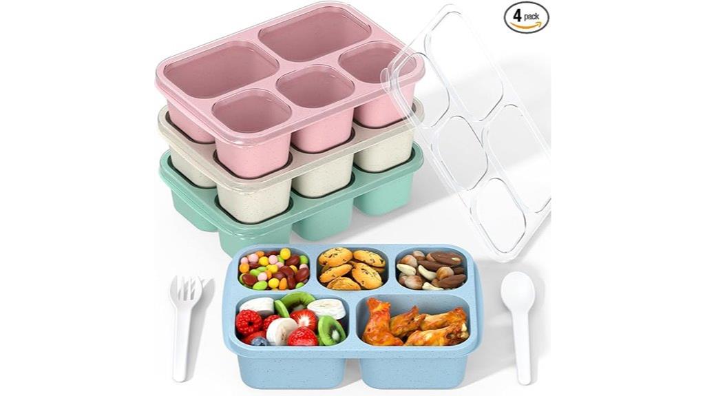 four pack adult lunch boxes