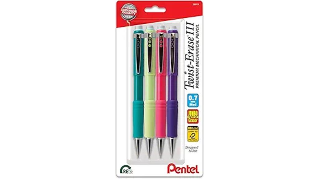 four pack of 0 7mm pencils