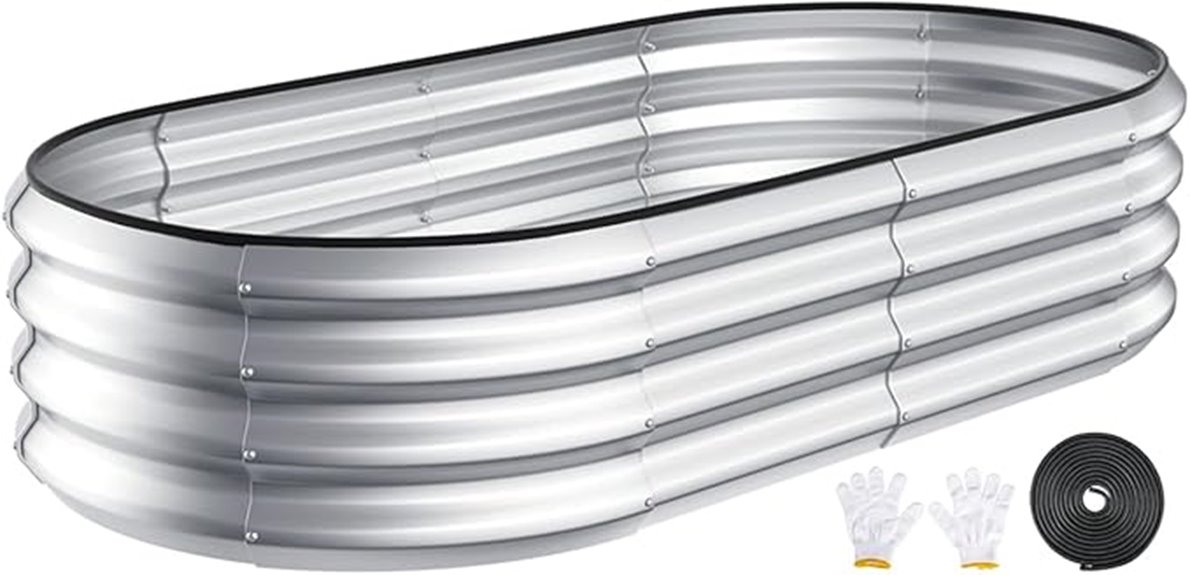 galvanized raised garden bed