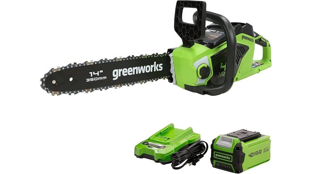 greenworks 14 inch electric chainsaw