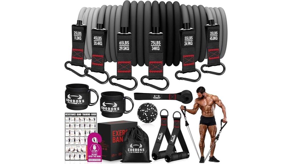 heavy duty 300lbs exercise bands
