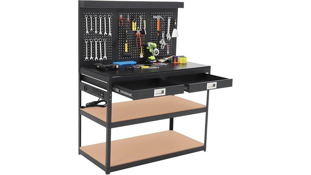 heavy duty steel workbench