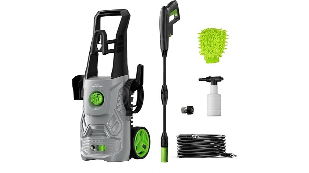high pressure power washer set