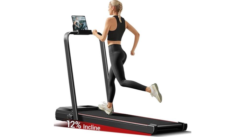 incline walking pad treadmill