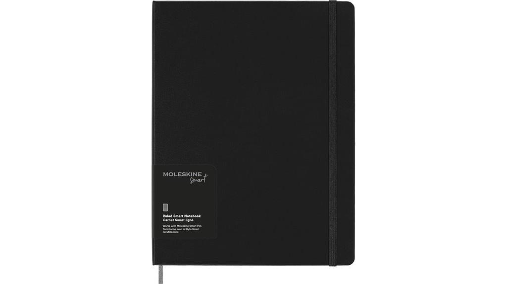 large black digital notebook