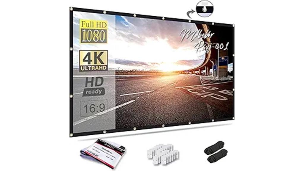 large foldable projection screen