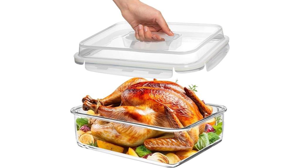 large glass food container