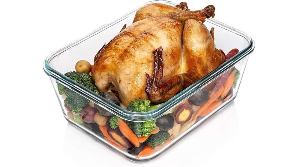 large glass food container