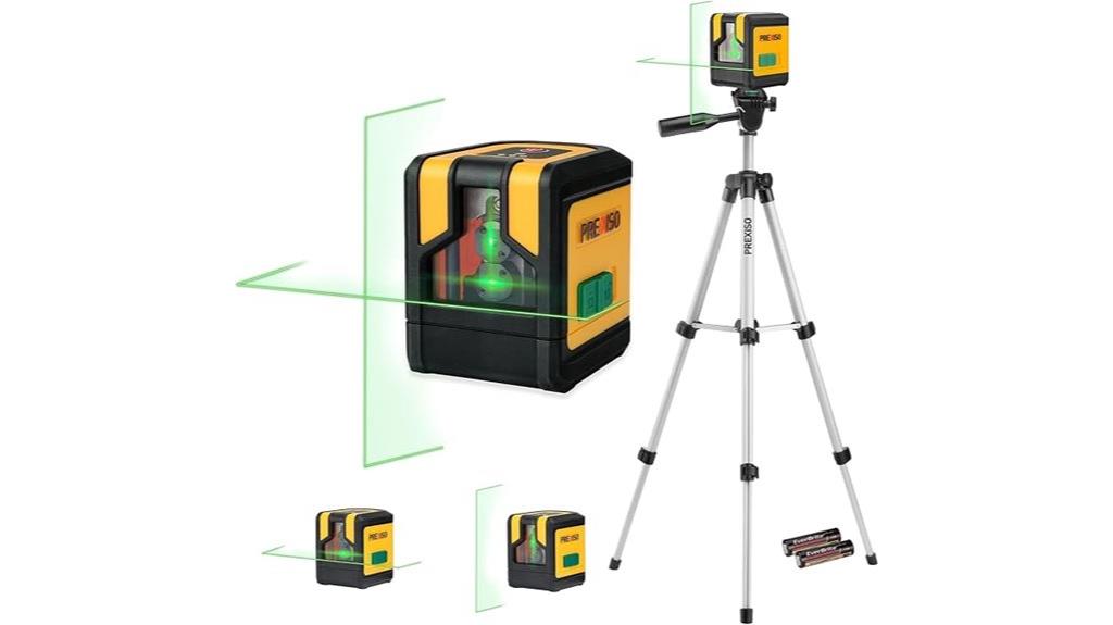 laser level with tripod