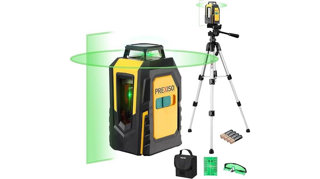 laser level with tripod