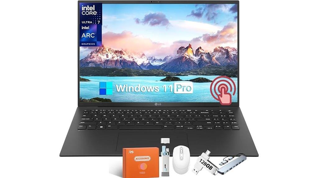 lightweight 16 inch touchscreen