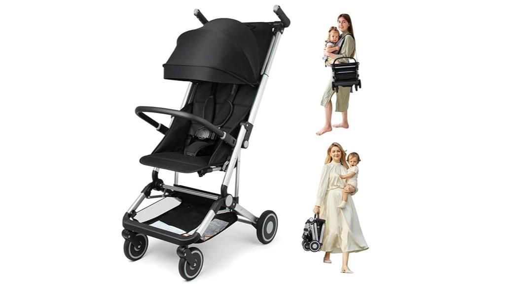 lightweight aluminum travel stroller