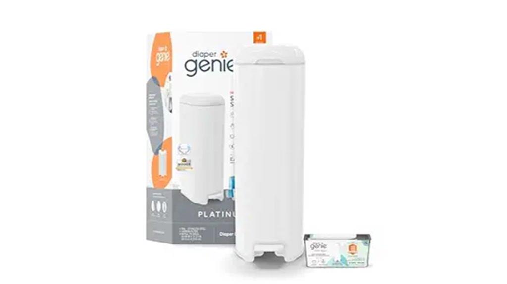 luxury lilly white diaper pail