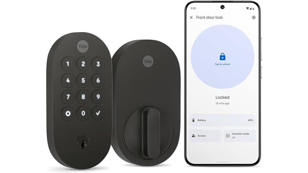 matte black smart lock