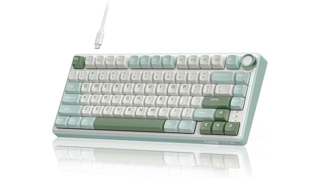 mechanical keyboard with knob