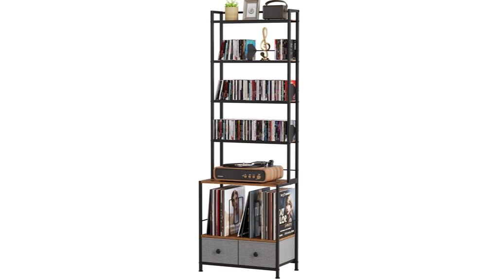 multi tier dvd vinyl organizer