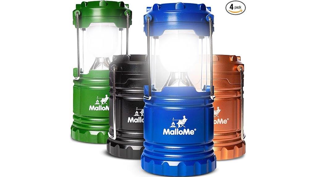 multicolor camping lanterns pack