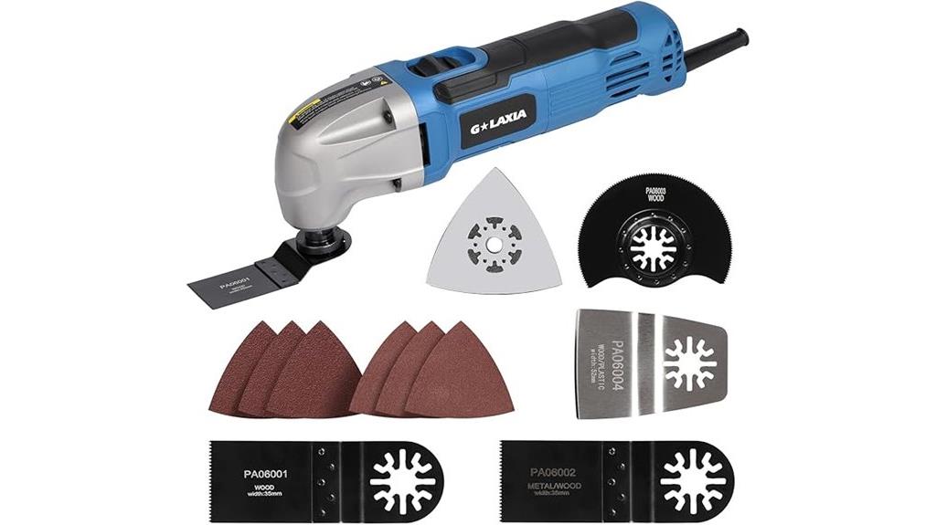 oscillating tool with accessories