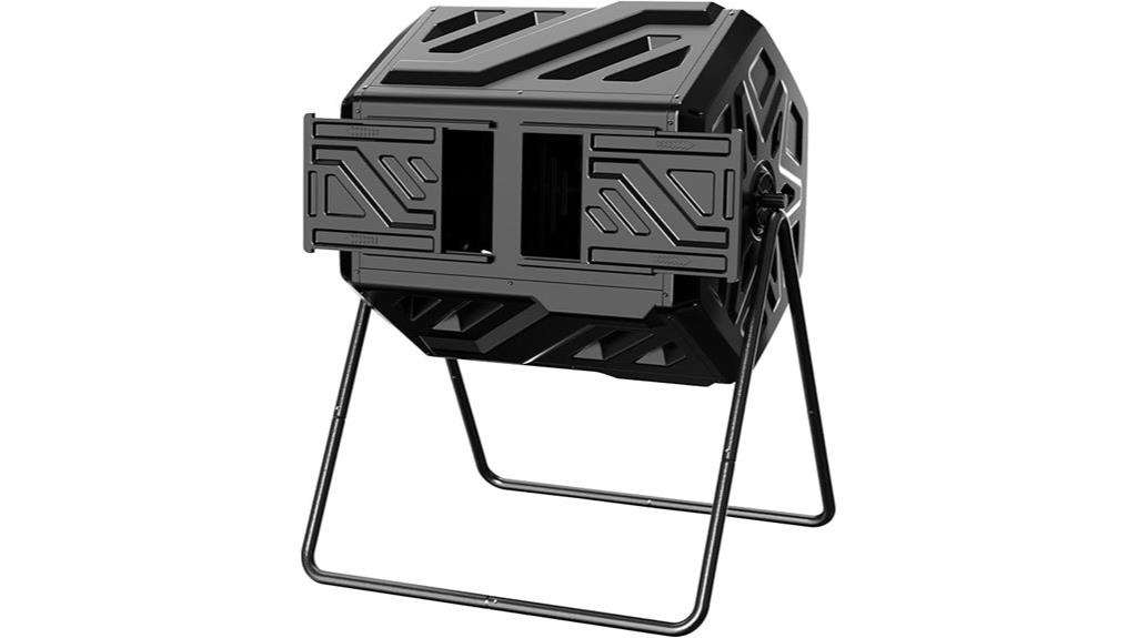 outdoor 43 gallon dual tumbler