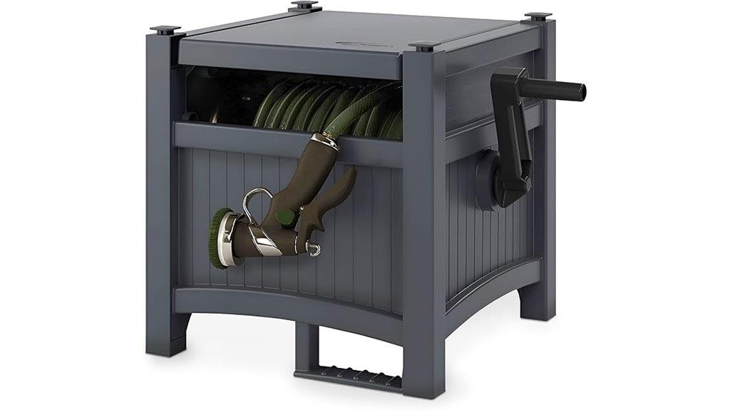outdoor hose storage box