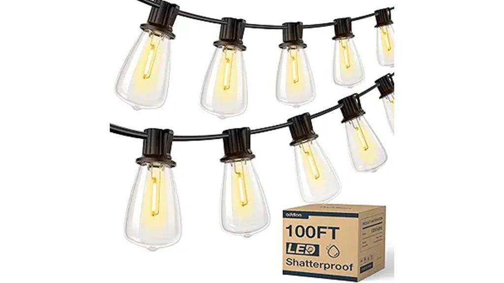 outdoor shatterproof string lights