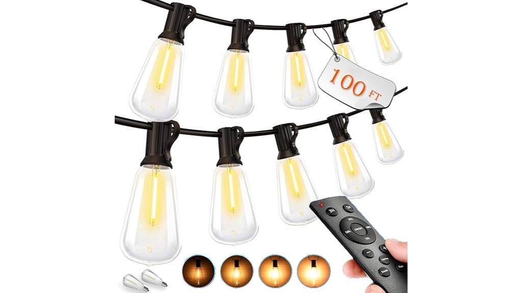 outdoor waterproof dimmable connectable lights