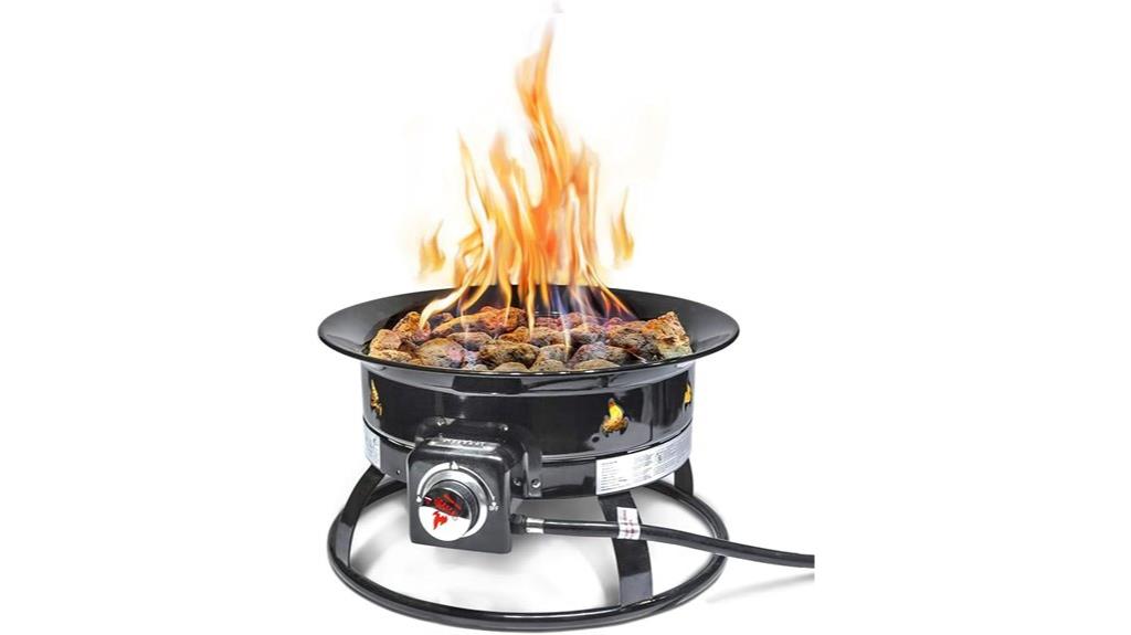 portable 58 000 btu fire pit