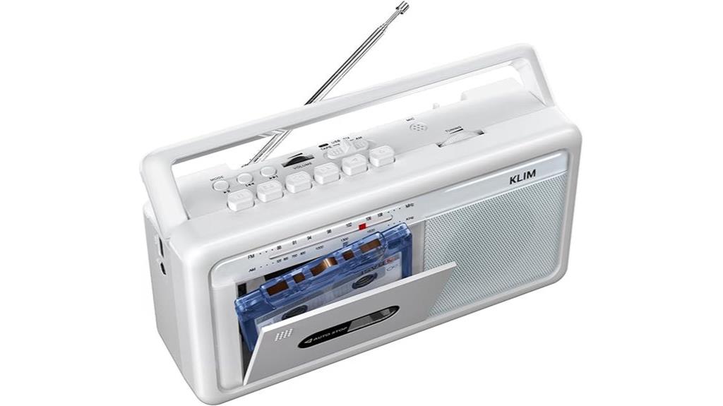 portable cassette boombox