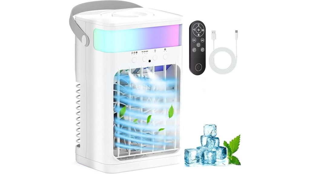 portable cooling with lighting