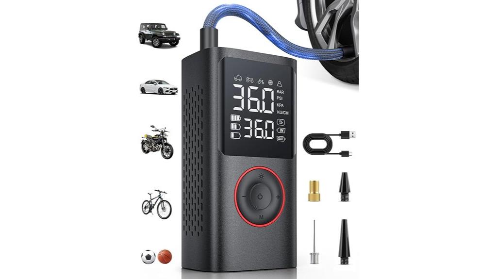 portable cordless bike pump