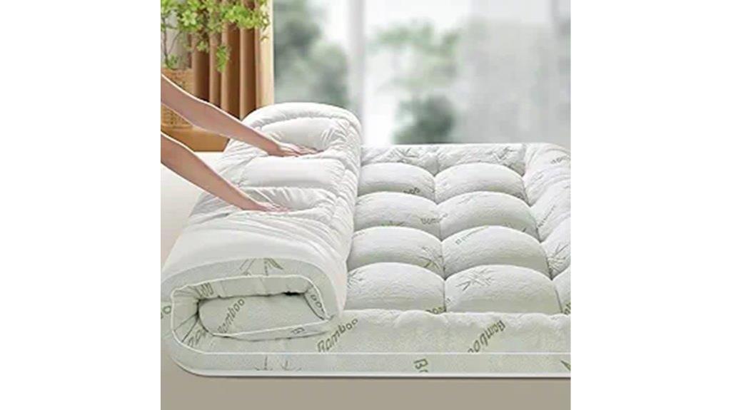 queen bamboo cooling topper