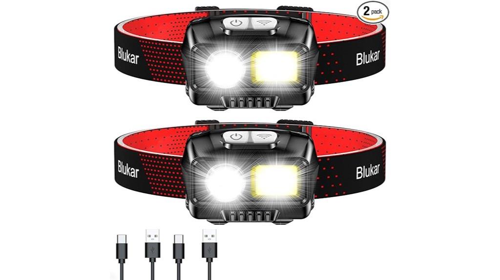 rechargeable bright headlamp pack