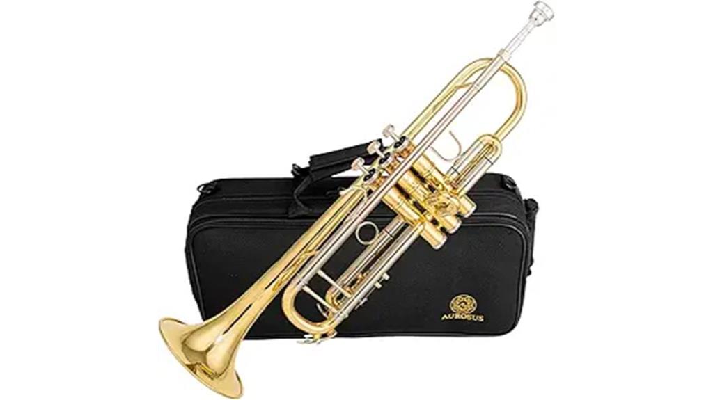 red gold brass trumpet