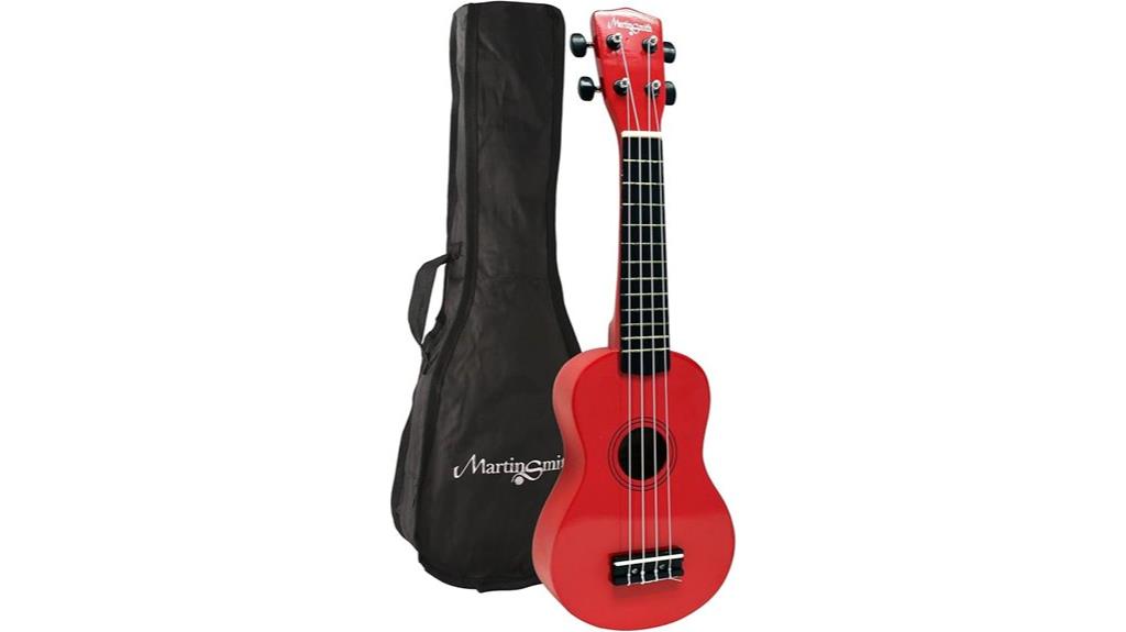 red soprano ukulele