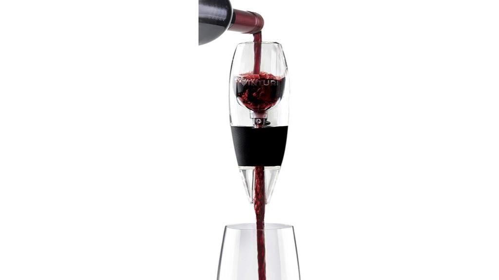 red wine aerator with base