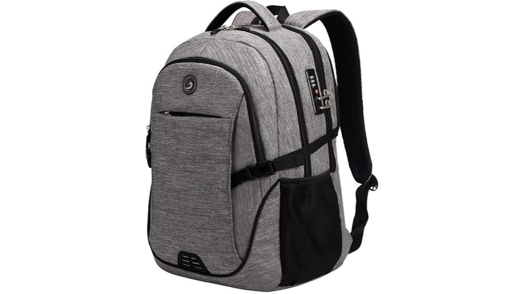 secure laptop backpack with charging
