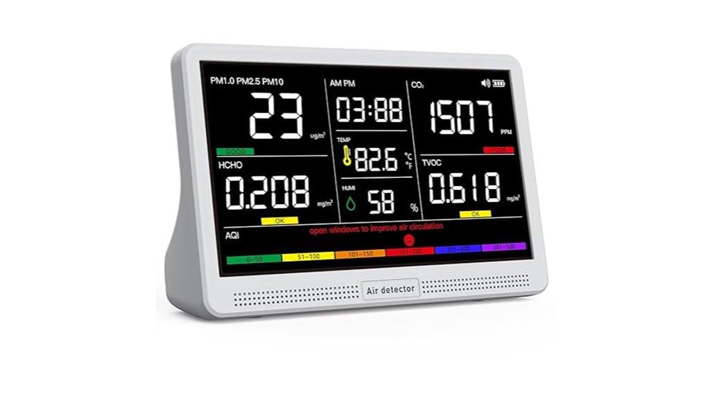 seven function air quality monitor