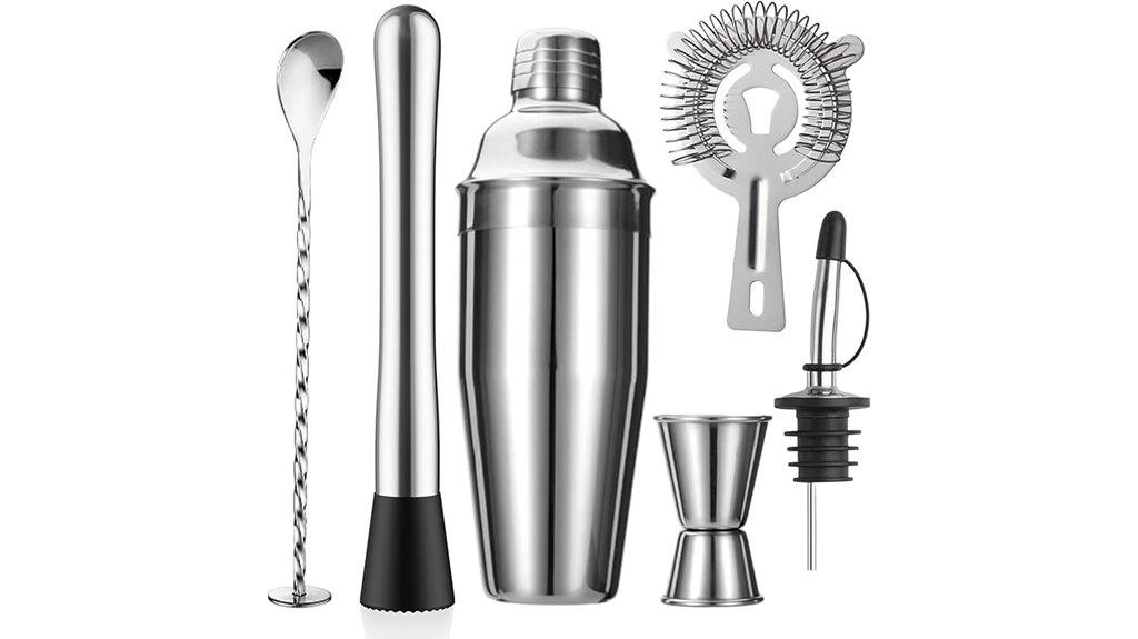 six piece bartending set